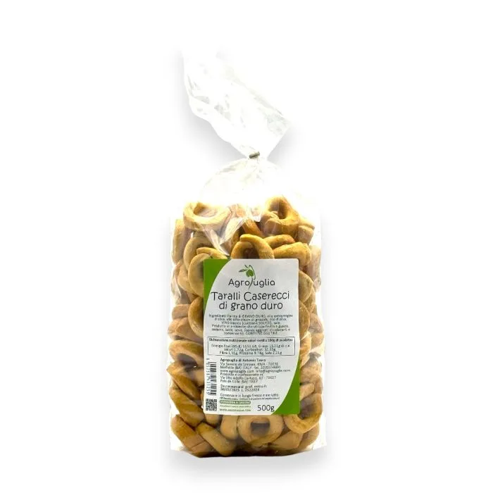 Hausgemachte Hartweizen-Taralli